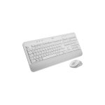 Logitech 920-011036, teclado blanco con distribución QWERTZ húngaro, ratón incluido y conectividad Bluetooth