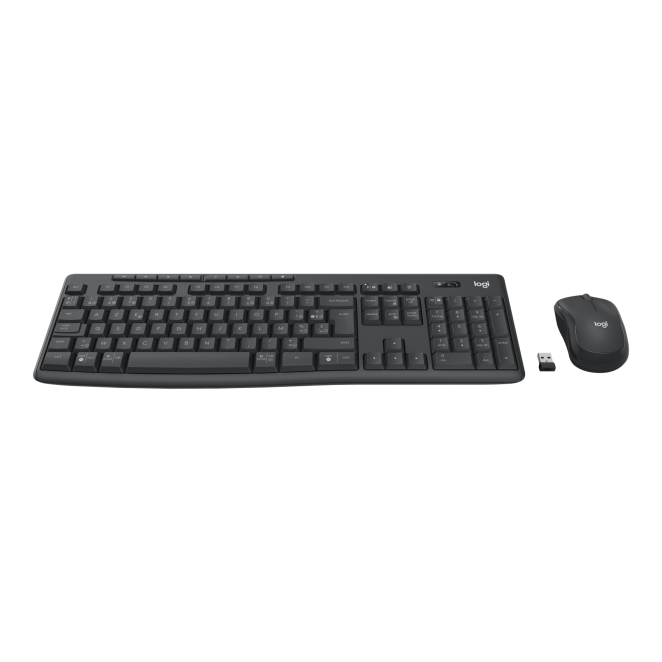 Logitech Teclado Oficina Bluetooth AZERTY Belga Grafito con Ratón Logitech teclado y ratón para oficina, Bluetooth, diseño AZERTY Belga en color grafito, SKU 920-012068