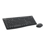 Combo de teclado y ratón inalámbricos Logitech MK370 para oficina, conectable por RF Wireless y Bluetooth, diseño QWERTY en portugués, color grafito, SKU 920-012070