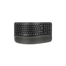 Logitech 920-012283 teclado para oficina con conectividad RF Wireless y Bluetooth, distribución QWERTZ alemana en color grafito.
