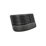 Logitech teclado de oficina RF Wireless y Bluetooth, diseño QWERTZ en alemán, color grafito, SKU 920-012327