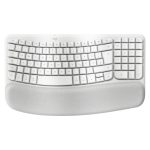 Logitech Wave Keys para Mac, teclado Bluetooth QWERTZ en color blanco, diseñado para uso en hogar y oficina. SKU: 920-012404