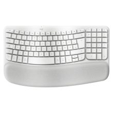 Logitech Wave Keys para Mac, teclado Bluetooth QWERTZ en color blanco, diseñado para uso en hogar y oficina. SKU: 920-012404