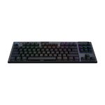 Teclado Logitech G G915 X LIGHTSPEED para juegos con conexión USB, RF Wireless y Bluetooth. Diseño QWERTZ, versión Alemán, color negro. SKU 920-012754