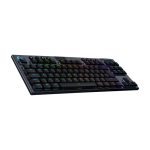 Logitech G G915 X Lightspeed teclado mecánico para juegos, inalámbrico vía USB, RF wireless y Bluetooth, distribución QWERTY internacional de EE.UU., color negro, SKU 920-012757