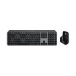 Combo Logitech MX Keys S para Mac, incluye teclado gris QWERTZ alemán y ratón Bluetooth, SKU 920-012840
