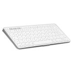 Teclado Logitech modelo 920-013018, Universal Bluetooth, QWERTY Internacional de EE.UU. en color blanco