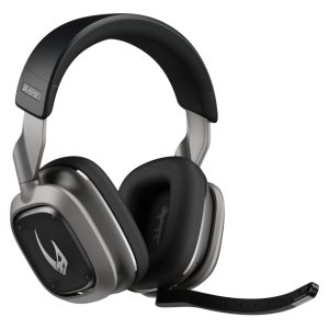 Auriculares ASTRO Gaming A30 con tecnología inalámbrica y alámbrica, diadema para juegos, colores negro, gris y plata. SKU: 939-002171