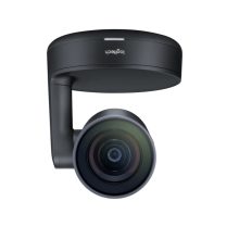 La Logitech 960-001227 es una cámara de videoconferencia negra, con resolución 4K de 3840 x 2160 píxeles y 60 cuadros por segundo.