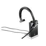 Auriculares inalámbricos Logitech H820e con diadema, base de carga y diseño en color negro, SKU 981-000512