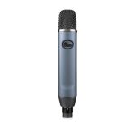 Micrófono de estudio Blue Microphones Ember XLR en color gris, modelo 988-000382. Ideal para grabación profesional con alta calidad de audio.