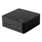 PC de tamaño compacto MSI Cubi NUC 0.84L en negro, modelo 00B0B111-207 con Intel SoC