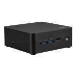 PC de tamaño compacto MSI Cubi NUC 0.84L en negro, modelo 00B0B111-207 con Intel SoC