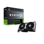 Tarjeta gráfica MSI GeForce RTX 5070 12G VENTUS 2X OC con 12 GB de memoria GDDR7, SKU GeForce RTX 5070 12G VENTUS 2X OC