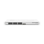 Switch Mikrotik CSS326-24G-2S+RM gestionado Gigabit Ethernet 10/100/1000 con PoE y tamaño 1U en color blanco. SKU CSS326-24G-2S+RM