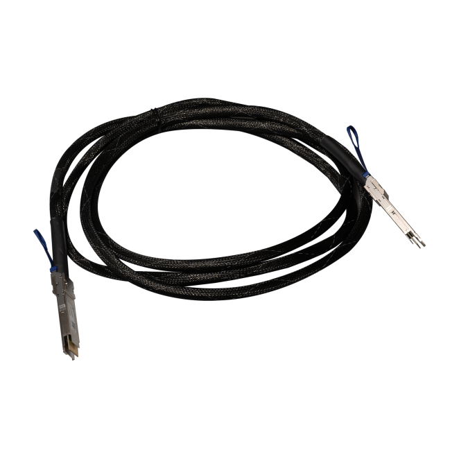 Mikrotik Cable de Fibra Óptica InfiniBand 3m QSFP-DD Negro Cable de fibra óptica e InfiniBand Mikrotik de 3 metros, modelo DDQ+DA0003, tipo QSFP-DD DAC, color negro