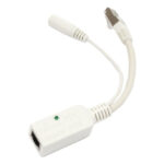 Adaptador e inyector de PoE Gigabit Ethernet Mikrotik RBGPOE con 48 V conector