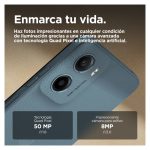 Imagen del Motorola moto g05 con pantalla de 6.67 pulgadas, SIM doble, Android 15, 4 GB de RAM, 128 GB de almacenamiento, batería de 5200 mAh, en color verde. SKU: PB6L0033RO