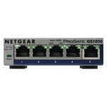 NETGEAR GS105E-200PES switch gestionado de nivel L2/L3 gris con conexión Gigabit Ethernet (10/100/1000), SKU GS105E-200PES