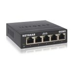 Switch NETGEAR GS305, no administrado, L2, Gigabit Ethernet 10/100/1000, color negro, SKU GS305-300PES