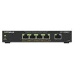 NETGEAR 5-Port Gigabit Ethernet High-Power PoE+ Plus Switch modelo GS305EPP, gestión L2/L3, velocidad 10/100/1000 Mbps, color negro. SKU GS305EPP-100PES