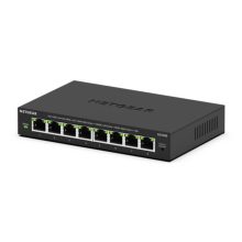 Imagen del switch NETGEAR GS308E Gestionado L2/L3 Gigabit Ethernet (10/100/1000) en color negro con SKU GS308E-400EUS