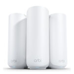 NETGEAR Orbi 370 con doble banda de 2,4 GHz y 5 GHz, tecnología Wi-Fi 7 (802.11be), color blanco, modelo SKU RBE373-100EUS