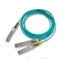 Nvidia MFS1S50-H020V Cable de fibra óptica InfiniBand de 20 metros con conectores QSFP56 2x QSFP56 en color azul. SKU: 980-9I96L-00H020
