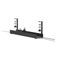 Imagen de la bandeja para cables Neomounts ADS07-121BL con montaje de abrazadera universal, SKU ADS07-121BL