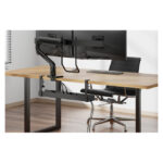 Imagen de la bandeja para cables Neomounts ADS07-121BL con montaje de abrazadera universal, SKU ADS07-121BL