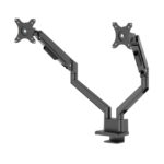 Brazo de monitor Neomounts para pantallas de 17 a 32 pulgadas, con resorte de gas, Topfix y tope a 180 grados - SKU DS70-250BL2