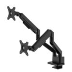 Brazo de monitor Neomounts para pantallas de 17 a 32 pulgadas, con resorte de gas, Topfix y tope a 180 grados - SKU DS70-250BL2