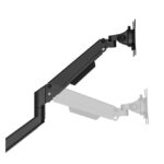 Brazo de monitor Neomounts para pantallas de 17 a 32 pulgadas, con resorte de gas, Topfix y tope a 180 grados - SKU DS70-250BL2
