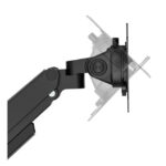 Brazo de monitor Neomounts para pantallas de 17 a 32 pulgadas, con resorte de gas, Topfix y tope a 180 grados - SKU DS70-250BL2