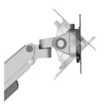 Neomounts DS70-250SL1 brazo de monitor con resorte de gas y tope a 180° para pantallas de 17 a 35 pulgadas