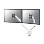 Neomounts DS70-250WH2 brazo de monitor de 17-32 pulgadas, resorte de gas y tope a 180 grados