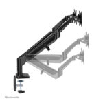 Neomounts DS70-810BL2 Brazo de monitor, soporta pantallas de 17 a 32 pulgadas, con resorte de gas y tope a 180°, SKU DS70-810BL2
