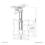 imagen de Neomounts FPMA-C020BLACK soporte de techo para monitor o TV de 10 a 40 pulgadas con altura ajustable entre 26.5 y 40 cm SKU FPMA-C020BLACK