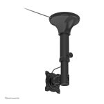 Soporte de techo Neomounts para monitor o TV de 10 a 30 pulgadas, altura ajustable de 37 a 47 cm, inclinable, SKU FPMA-C025BLACK