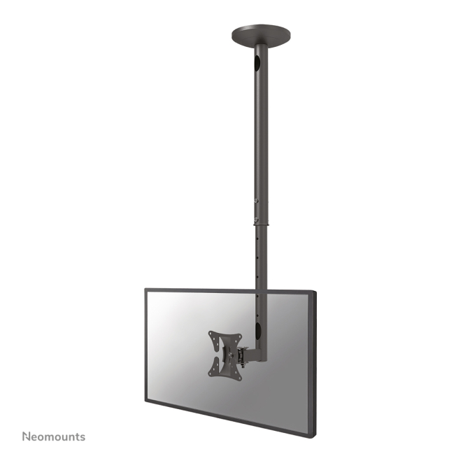 Neomounts Soporte de Techo para Monitor/TV de 10-30 pulgadas con Altura Ajustable Neomounts soporte de techo modelo FPMA-C050BLACK para monitores y TVs de 10 a 30 pulgadas, altura ajustable de 60 a 85 cm