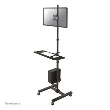 Neomounts FPMA-MOBILE1700, estación de trabajo móvil ajustable para pantallas planas de 10 a 32 pulgadas