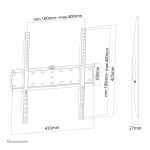 Soporte de pared Neomounts FPMA-W300BLACK para televisores de 32 a 55 pulgadas, ultra plano, SKU: FPMA-W300BLACK