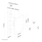 Soporte de pared Neomounts FPMA-W810 con movimiento completo, compatible con monitores y televisores de 10 a 27 pulgadas - SKU FPMA-W810