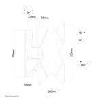 Neomounts FPMA-W815 soporte de pared para monitor o televisión de 10 a 40 pulgadas con movimiento completo, SKU FPMA-W815