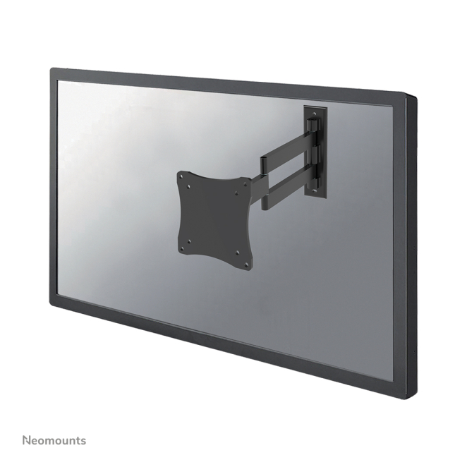 Neomounts Soporte de Pared para Monitor o TV con Movimiento Completo Neomounts FPMA-W830BLACK soporte de pared para monitor o televisión de 10 a 27 pulgadas con movimiento completo, SKU FPMA-W830BLACK.