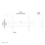 Soporte de pared Neomounts para TV de 37 a 75 pulgadas, modelo fijo, SKU LFD-W1640MP