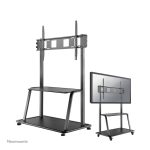 Carro para TV Neomounts NS-M4000BLACK, compatible con televisores de 60 a 105 pulgadas, color negro, SKU NS-M4000BLACK