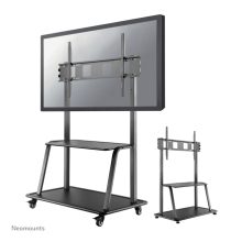 Carro para TV Neomounts NS-M4000BLACK, compatible con televisores de 60 a 105 pulgadas, color negro, SKU NS-M4000BLACK