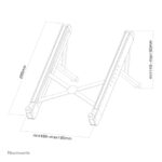 Soporte plegable y compacto para portátil Neomounts NSLS010, compatible con dispositivos de 11 a 17 pulgadas