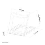 Neomounts soporte para portátil 10 a 16 pulgadas, modelo NSLS075BLACK, plegable y compacto para uso universal